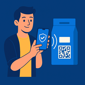 Escaneando produto com QR Code